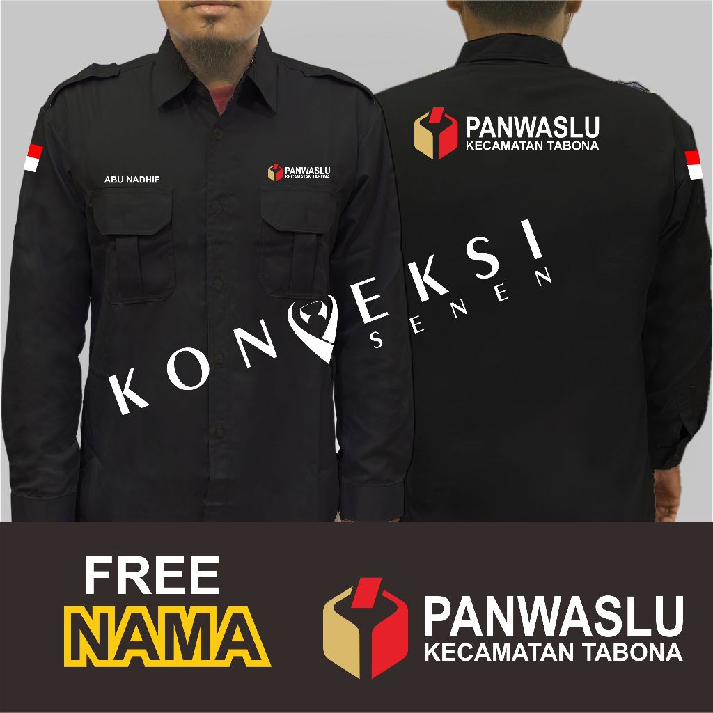 Jual Kemeja PANWASLU Seragam PANWASLU Baju Panitia Pengawas Pemilihan