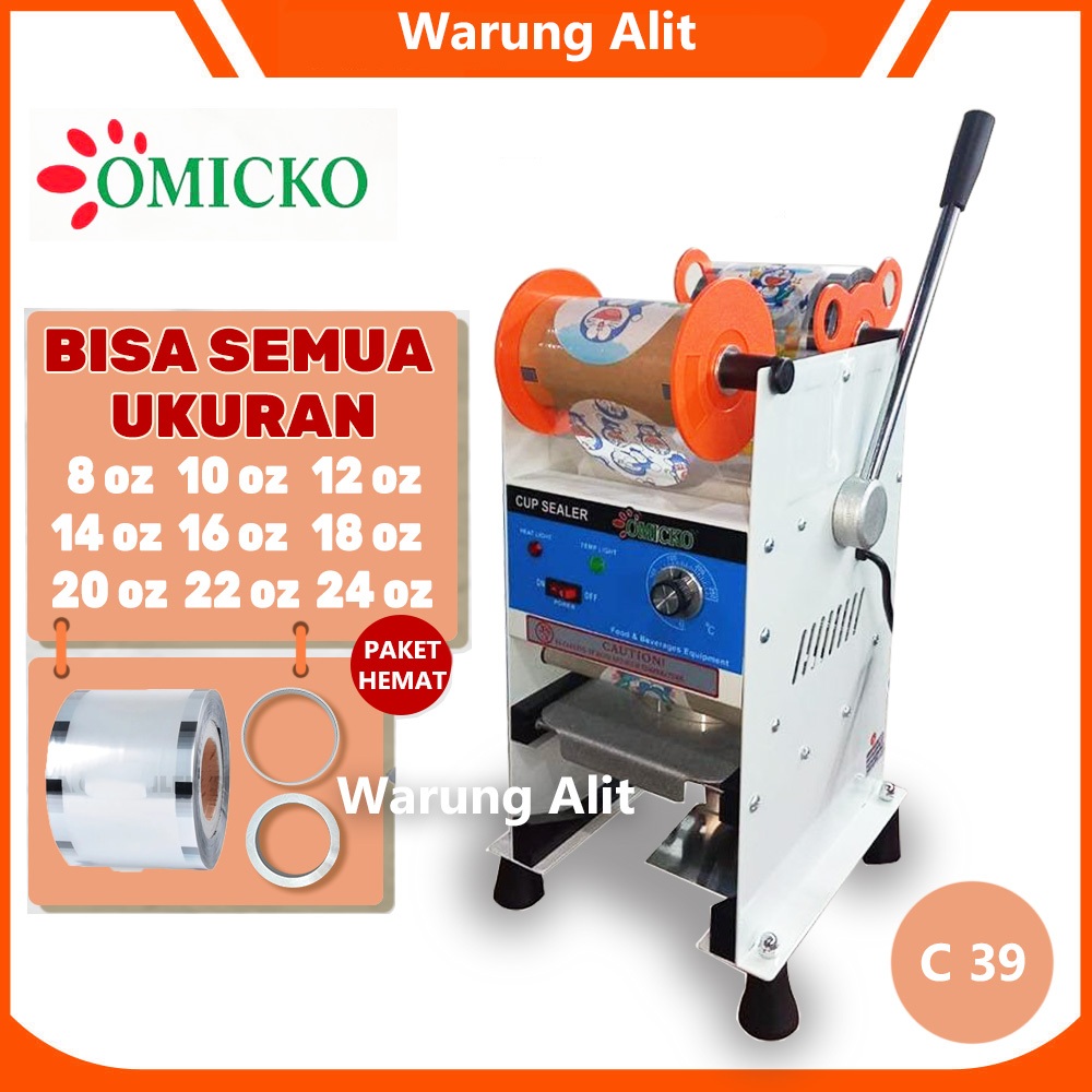 Jual OMICKO C 39 C 37 C 35 Mesin Cup Sealer Semua Ukuran AQUA GELAS 10