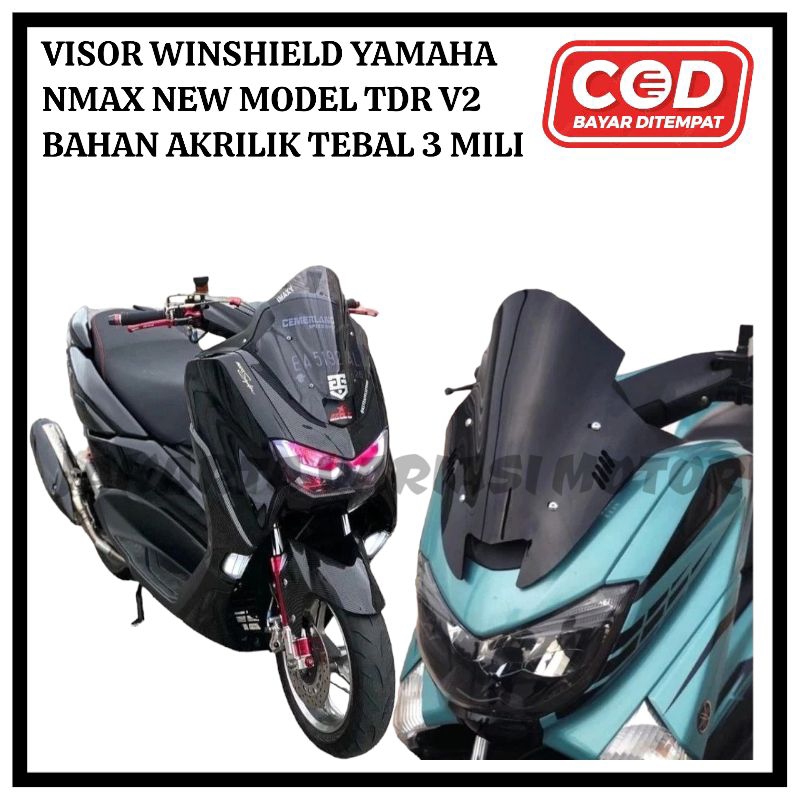 Jual Visor Yamaha Nmax New Nmax Old Model TDR V2 Bahan Full Akrilik