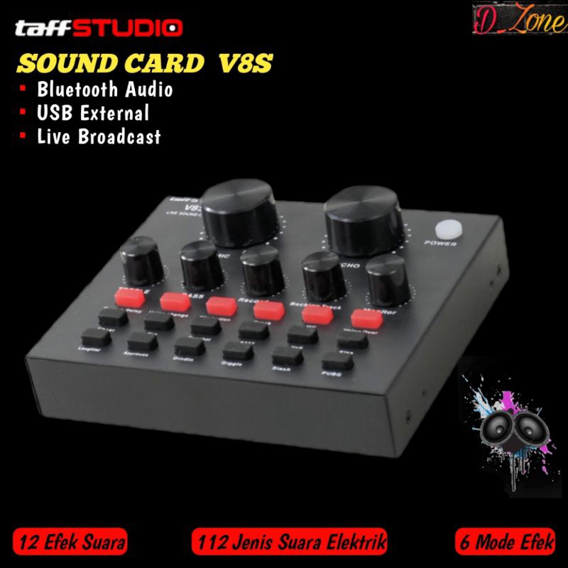 Jual Taffstudio Mixer Bluetooth V S Audio Usb External Soundcard Live