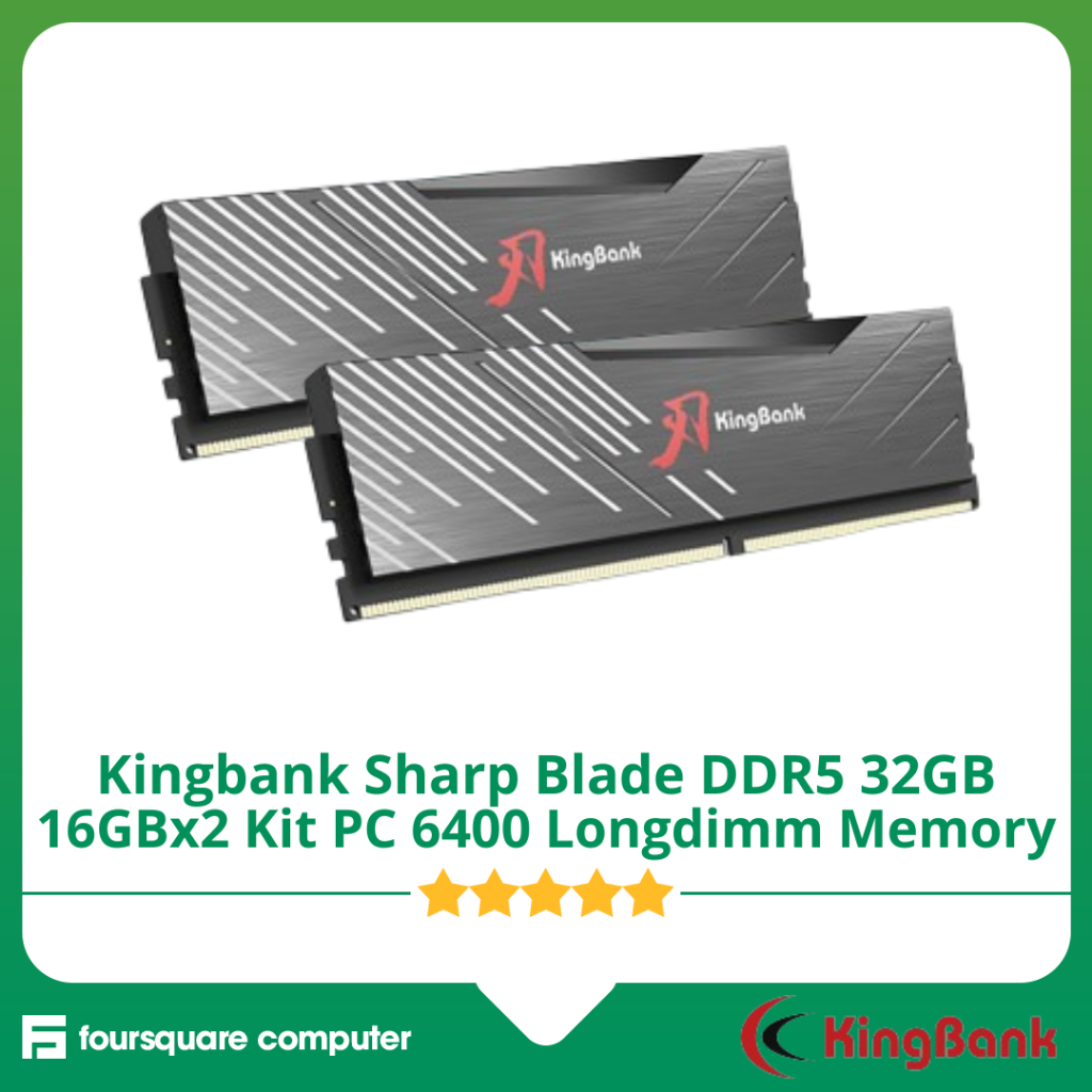 Jual Ram Kingbank Sharp Blade Ddr Gb Gbx Pc Mhz Black Memory