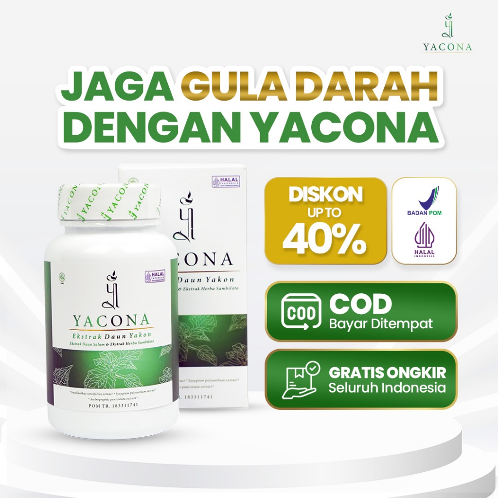 Jual Yacona Yakona Obat Herbal Diabetes Kencing Manis Turunkan Gula