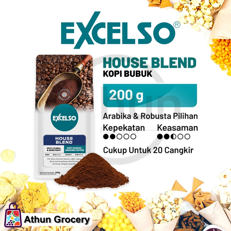 Jual Excelso Kopi Bubuk Ground Coffee Kemasan 200g Shopee Indonesia