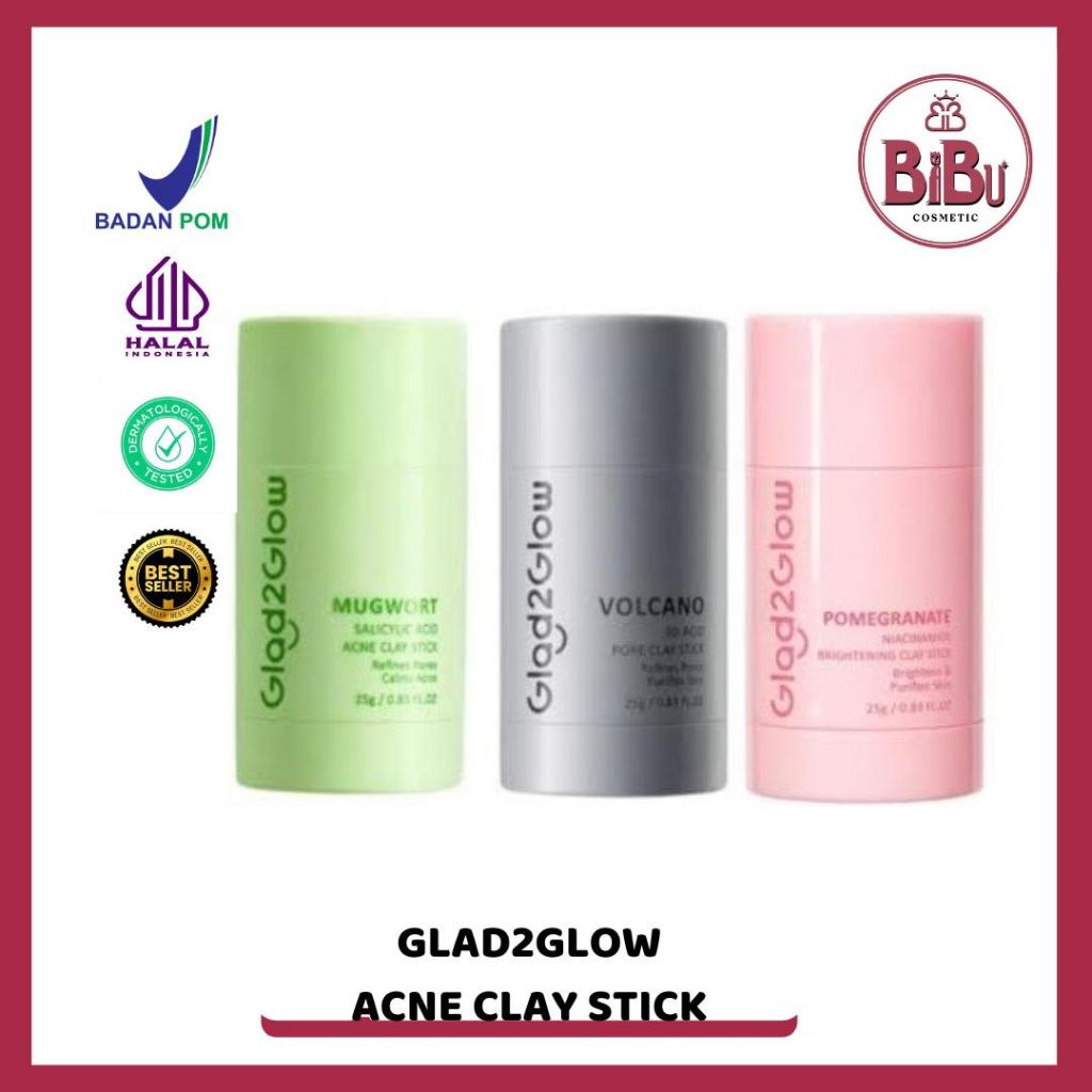 Jual Glad2Glow Real Mugwort Salicylic Acid Acne Clay Stick 25g Masker