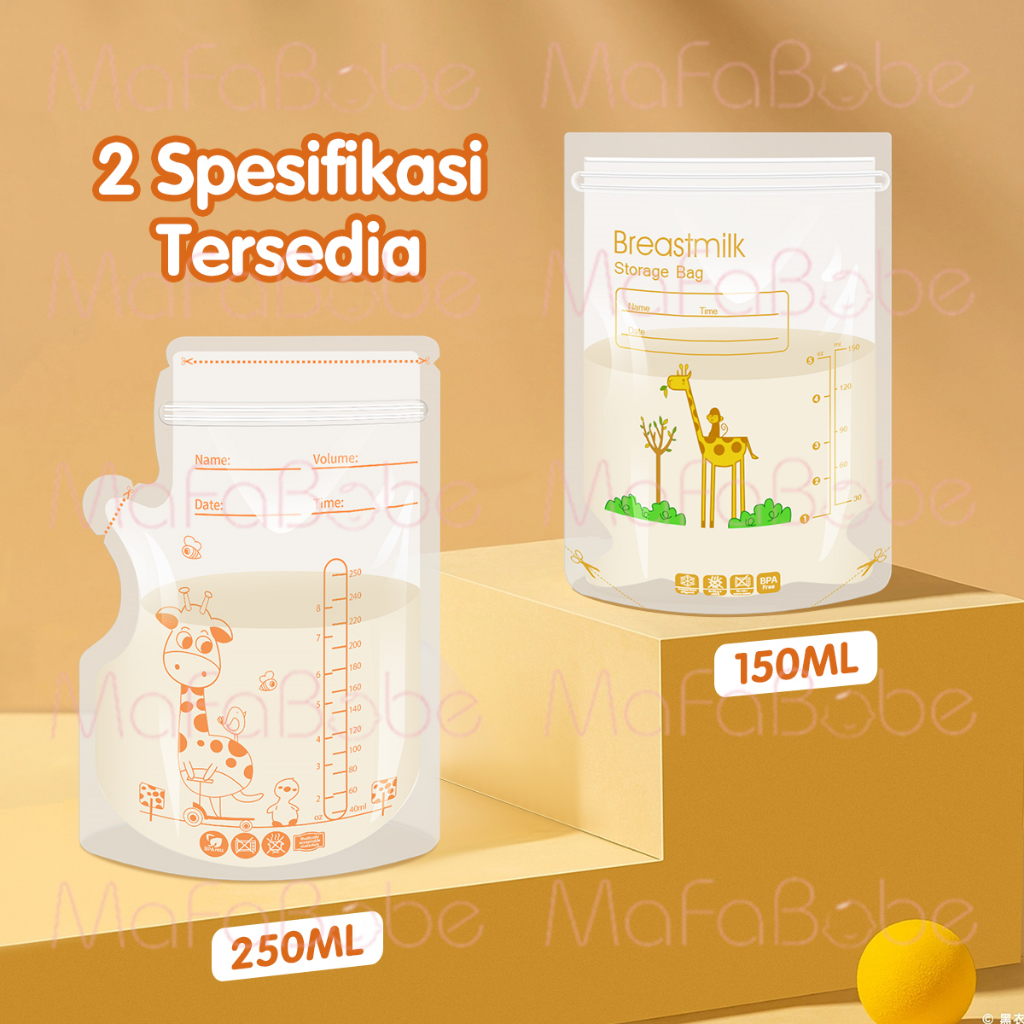 Jual Mafababe Kantong Asi Breast Milk Plastik Asi Double Lock Asi