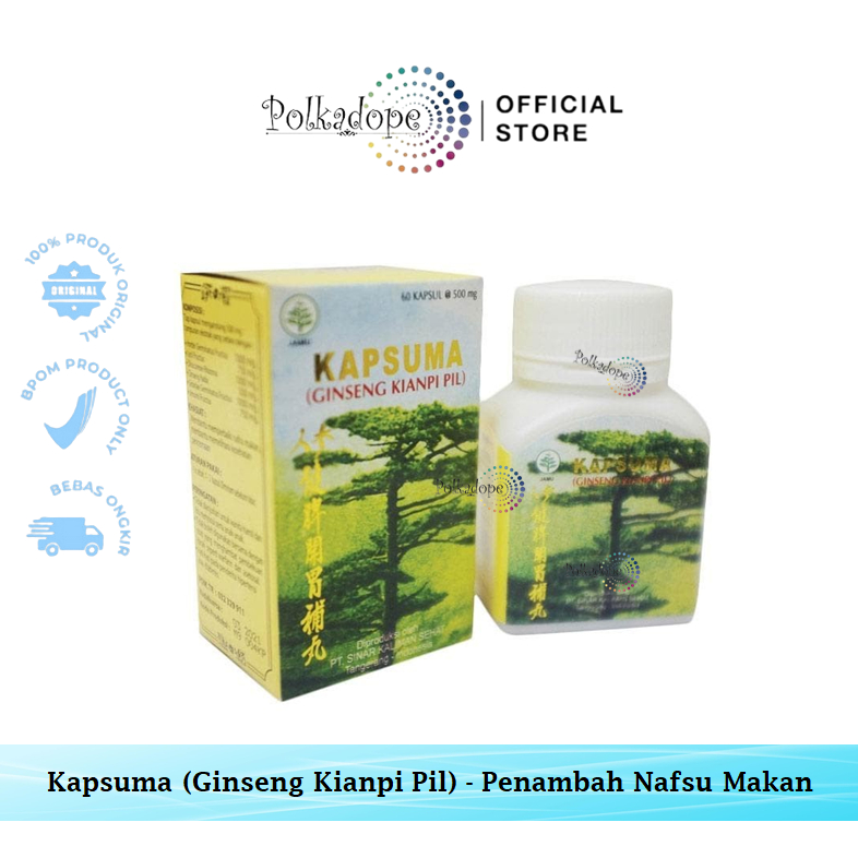 Jual Kapsuma Ginseng Kianpi Pil Penambah Nafsu Makan Dan Berat