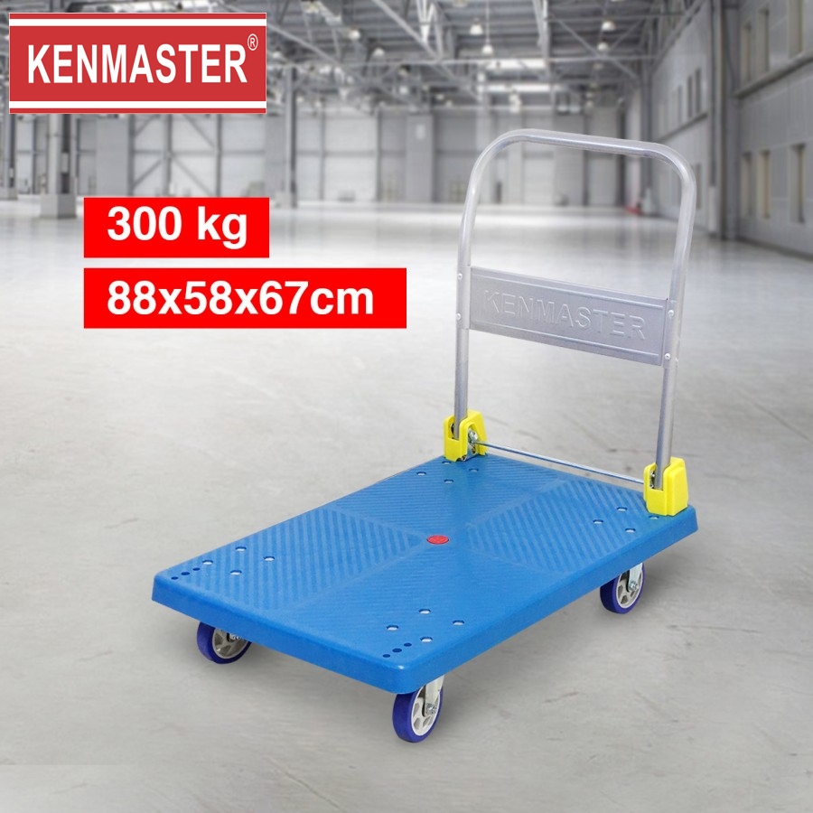 Jual Hand Truck 300 KG KM 300 PP STEEL Kenmaster Troli Trolley Barang