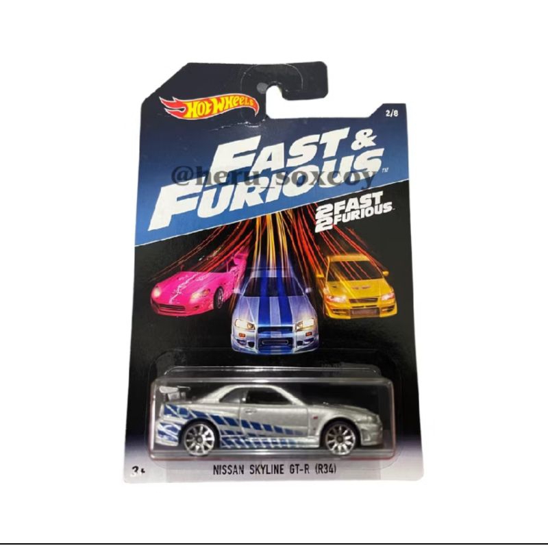 Jual HOT WHEELS HOTWHEELS FAST FURIOUS NISSAN SKYLINE GT R GT R R34