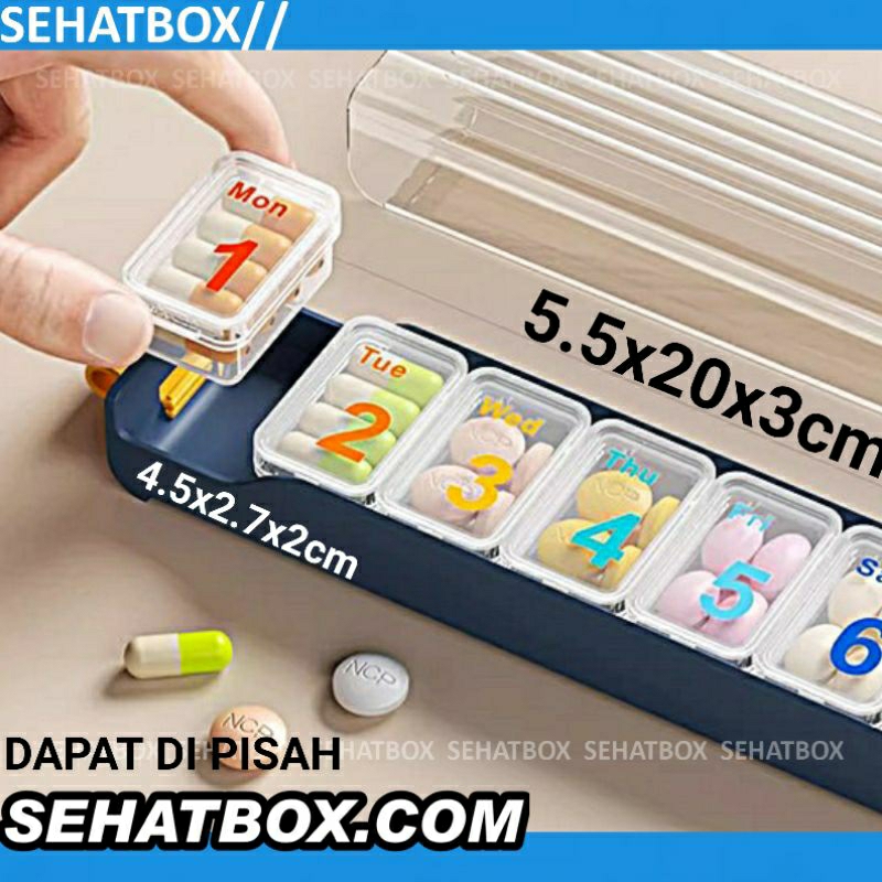 Jual Kotak Obat S Mini Sekat Travel Pill Box Day Harian Mingguan