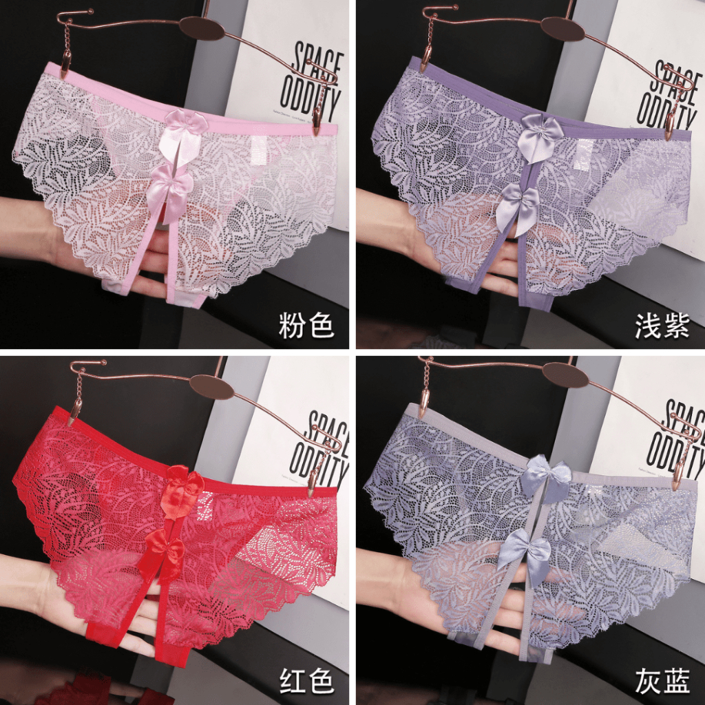 Jual LS574 Celana Dalam Open Crotch Wanita Sexy Transparan Hot Celana