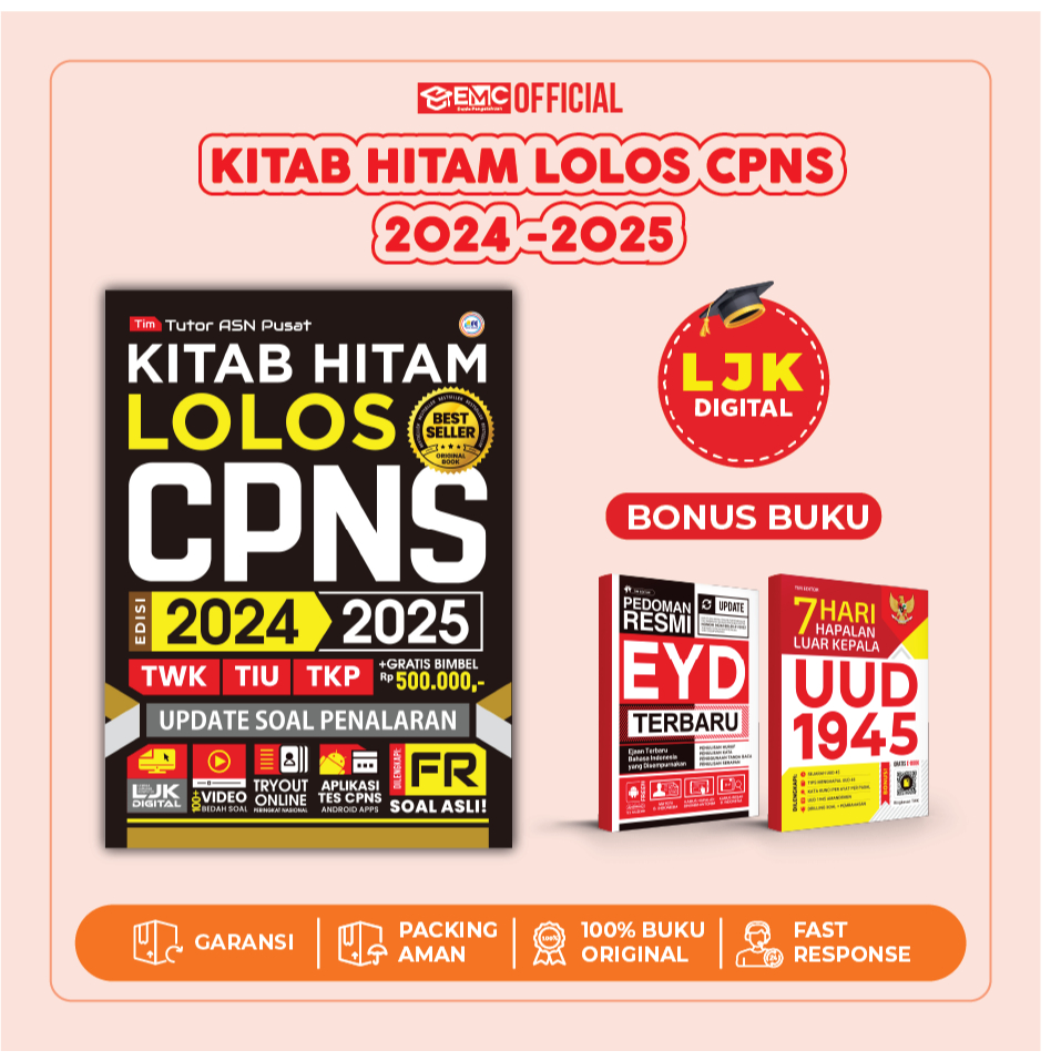 Jual BUKU CPNS 2024 2025 KITAB HITAM LOLOS CPNS 2024 2025 UPDATE KISI