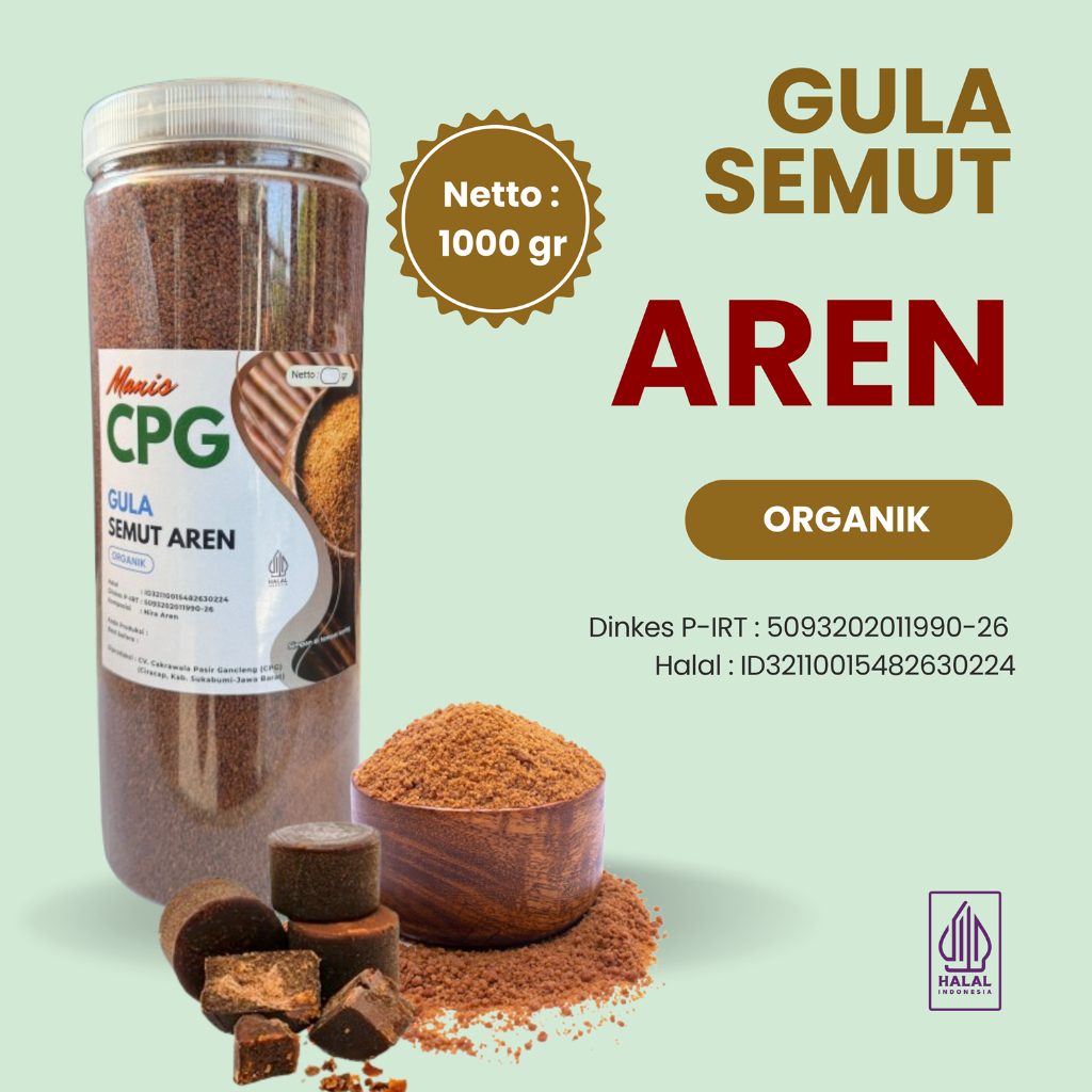 Jual Cpg Kg Gula Aren Bubuk Organik Premium Asli Sukabumi Gr