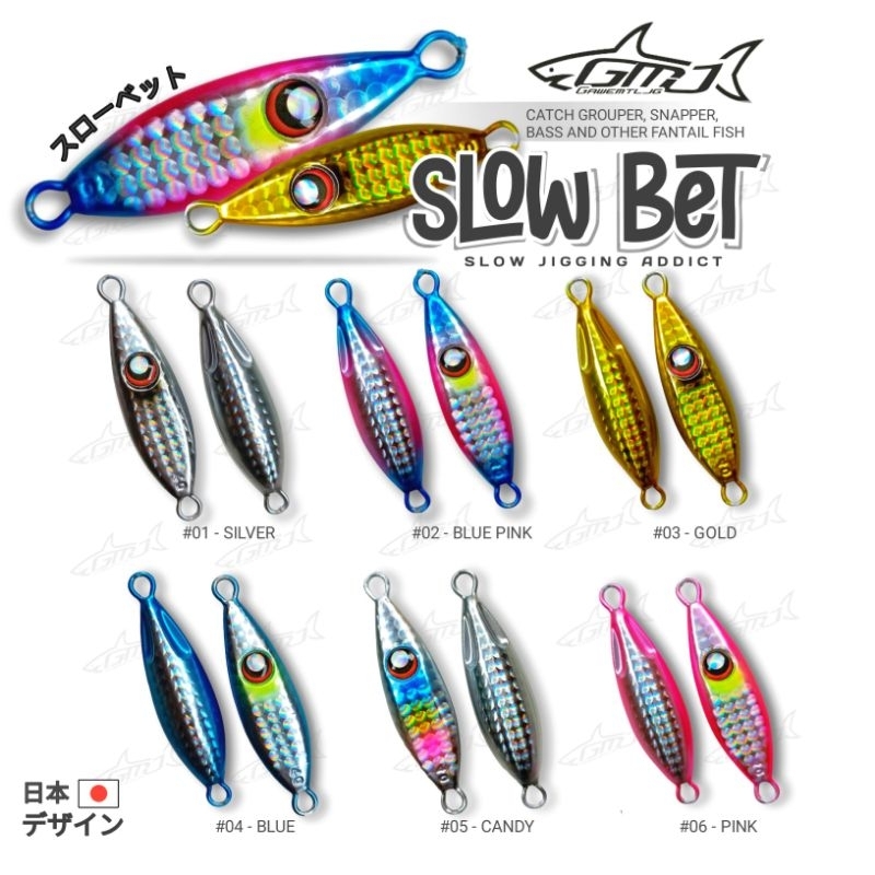 Jual Metal Jig Gmj Slow Bet G Slow Jigging Addict Umpan Kakap