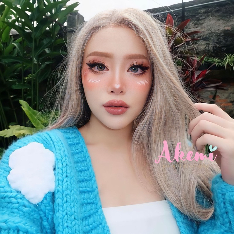 Jual HALF LACE WIG AKEMI LURUS 60cm ASH BLONDE Rambut Palsu Wanita