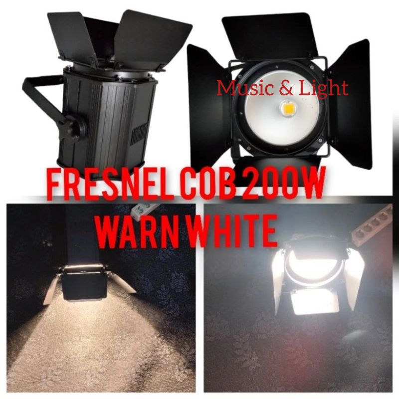 Jual Lampu Panggung Fresnel COB 200W WARM WHITE Shopee Indonesia