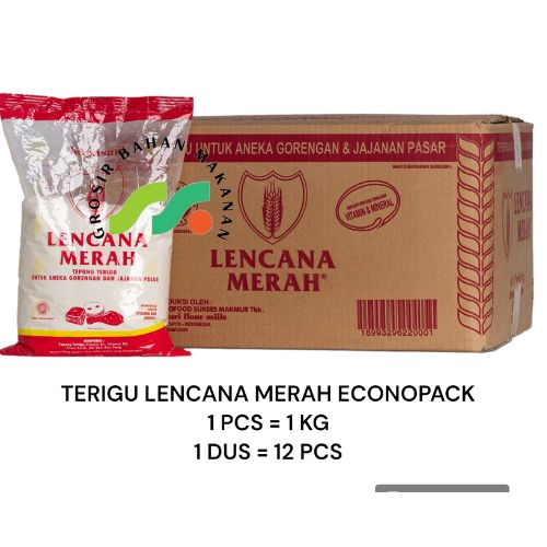 Jual Terigu Lencana Merah Econopack Kg Per Dus Isi Pcs Shopee