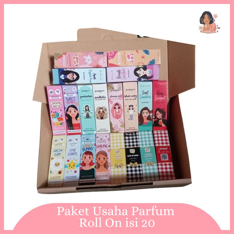 Jual ISI 20 LEBIH HEMAT PAKET USAHA PARFUM ROLL ON KALA GEAMOORE MIX