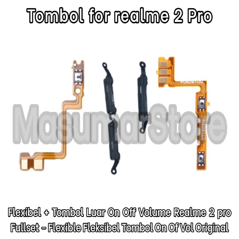 Jual Flexibel Tombol Luar On Off Volume Realme Pro Fullset