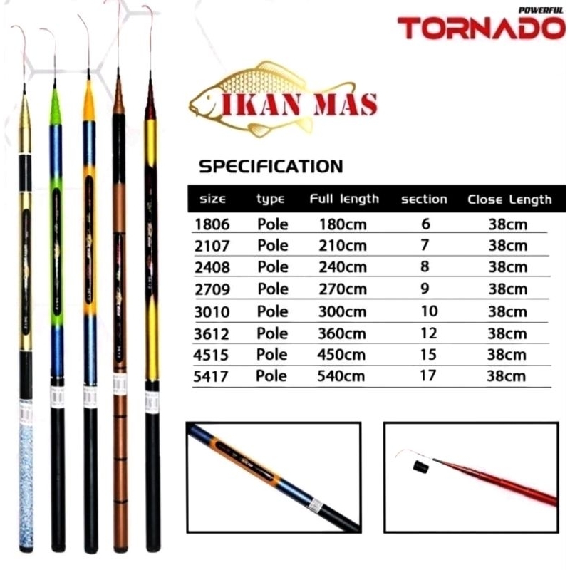 Jual Tegek Ruas Pendek Tornado Ikan Mas Shopee Indonesia