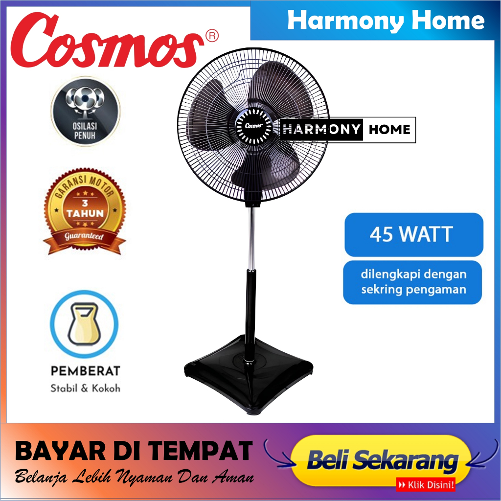 Jual Cosmos Sdb Kipas Angin Stand Berdiri Kaki Kotak Inch