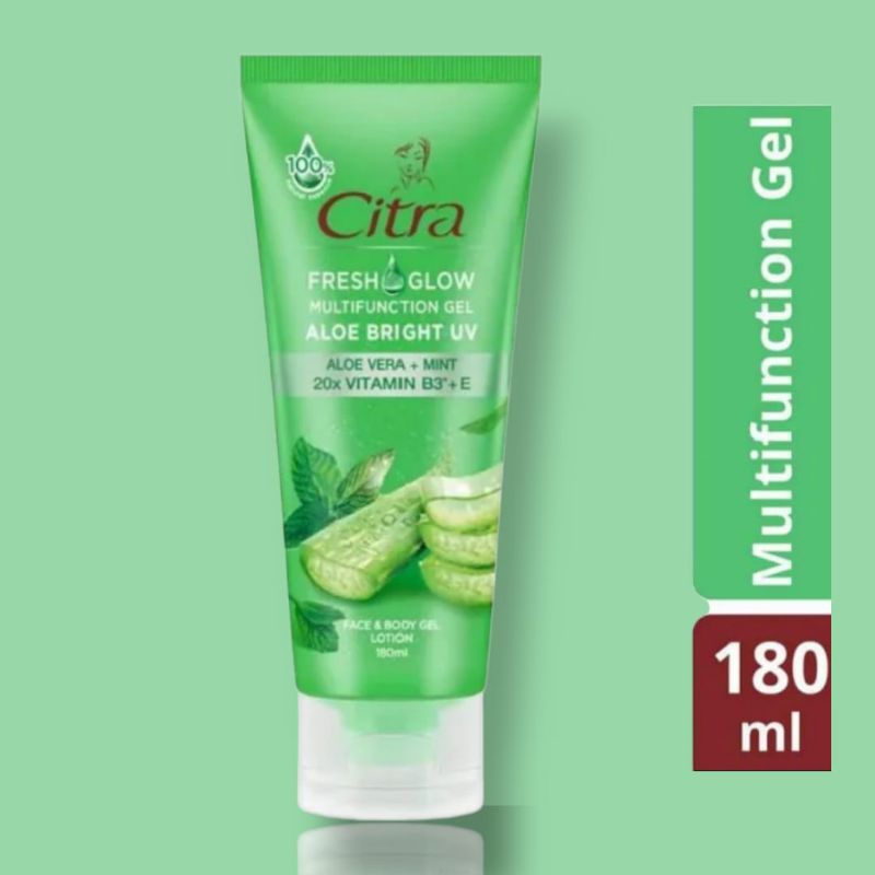 Jual Citra Fresh Glow Multifunction Gel Aloe Vera 180mL Shopee Indonesia