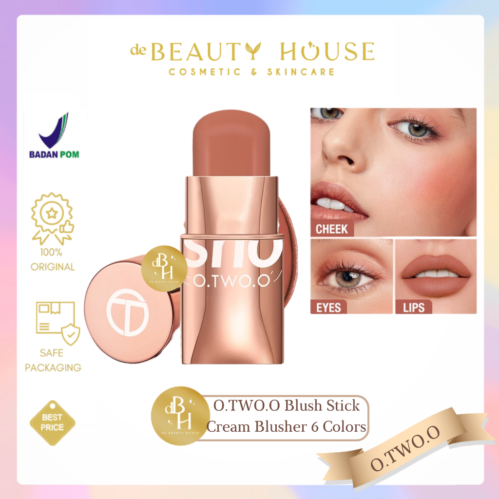 Jual O TWO O Glow Colour Mousse Bounce Blush Stick Hydrating Gloss Lip