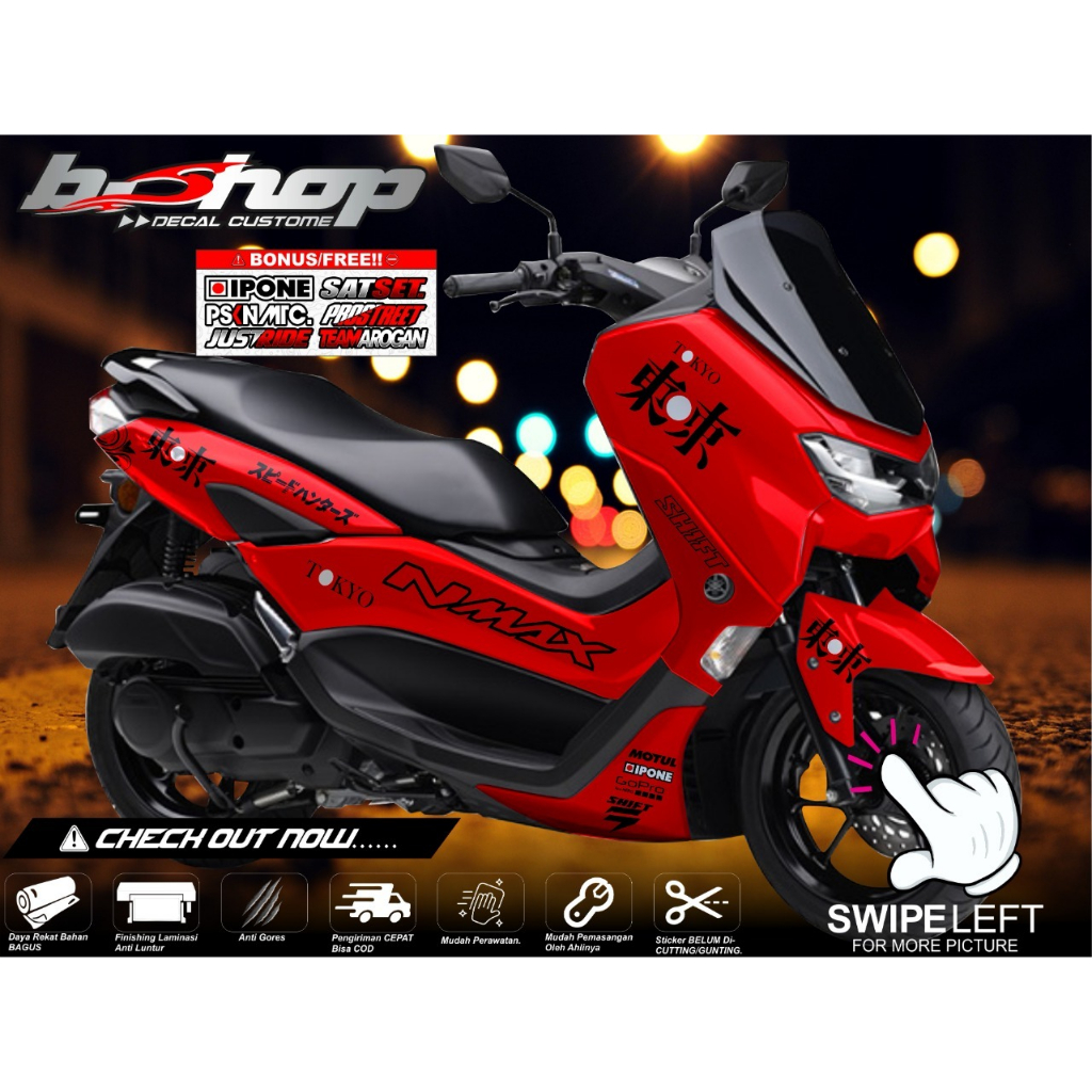 Jual Decal Sticker Yamaha All New Nmax Full Body Motif Kanji Jepang