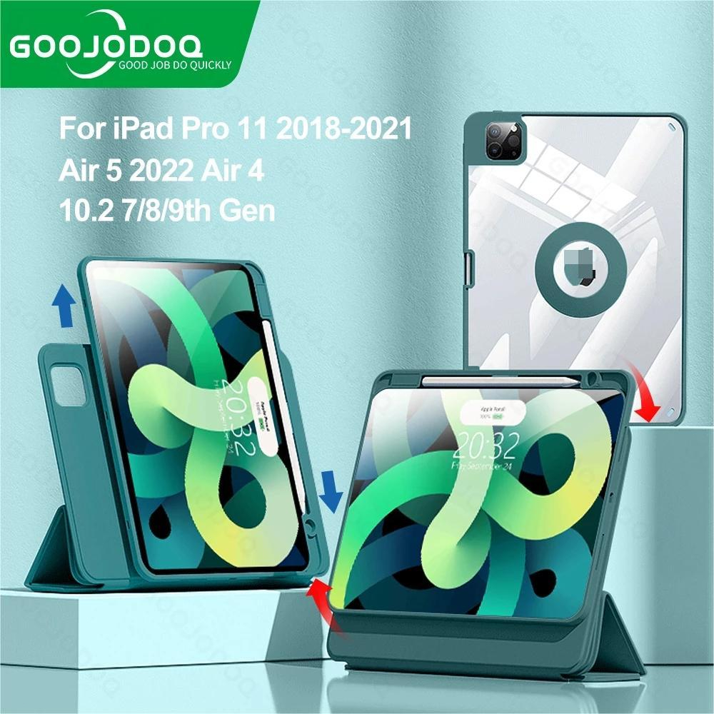 Jual GOOJODOQ Upgraded Tablet Case 360 Degree Rotating Case Smart