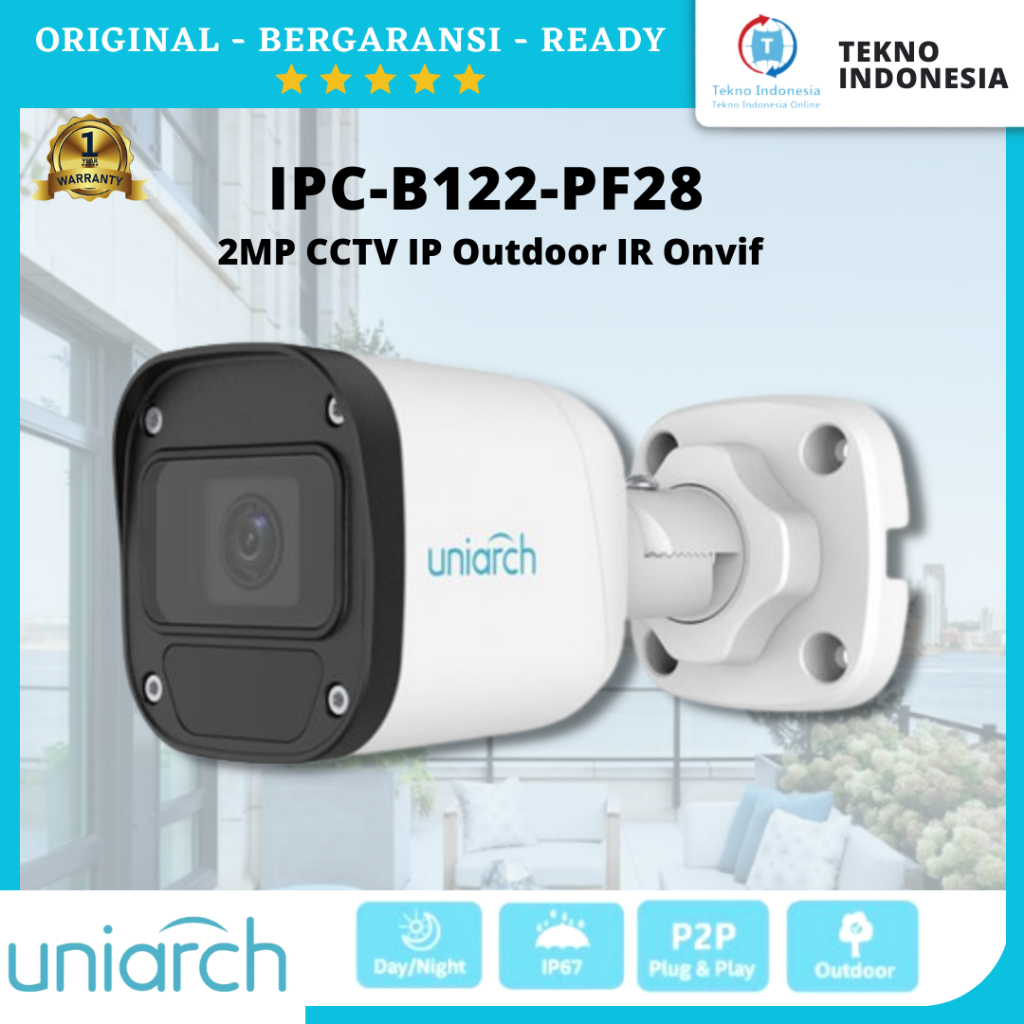 Jual Uniarch 2MP IPC B122 PF28 CCTV IPCAM By UNV Outdoor IR Shopee