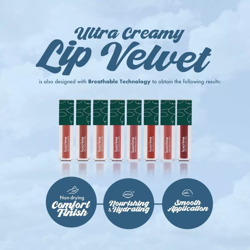 Jual Luxcrime Ultra Creamy Lip Velvet Lip Cream Luxcrime BPOM