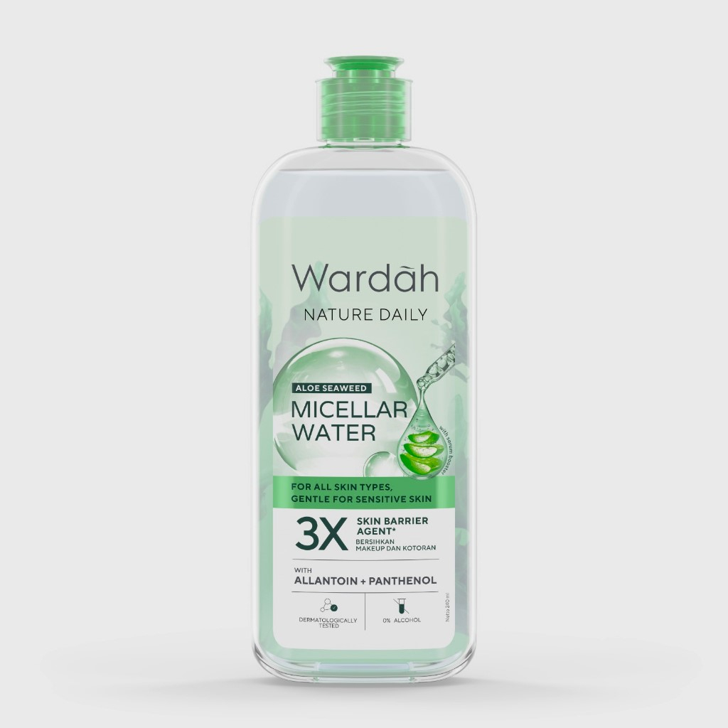 Jual Wardah Nature Daily Aloe Seaweed Cleansing Micellar Water 240ml