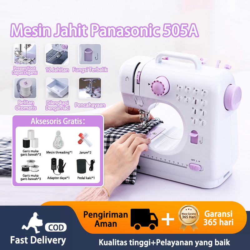 Jual Mesin Jahit Mini Portabel 505A 12 Stitch Pola 1 Mesin Jahit