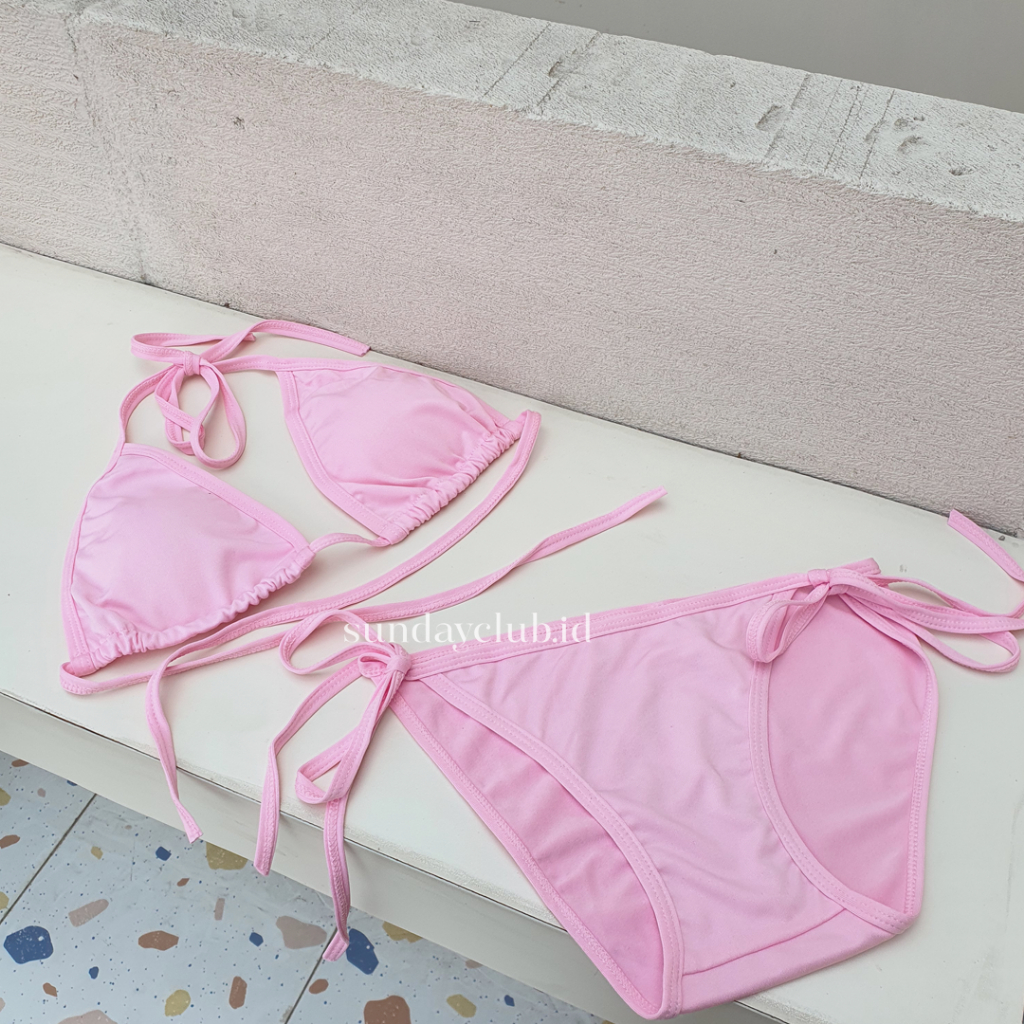 Jual SUNDAYCLUB Basic Triangle Bikini Swimsuit Bikini Segitiga Shopee