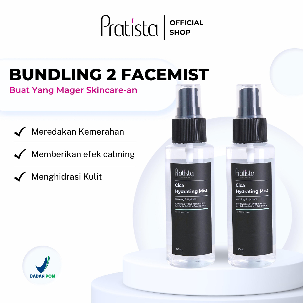 Jual Pratista Bundling Hemat Face Mist Cica Hydrating Mist Isi