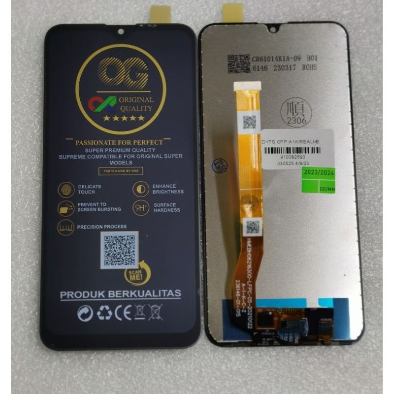 Jual LCD TOUCHSCREEN OPPO A1K REALME C2 COMPLETE FULLSET Shopee