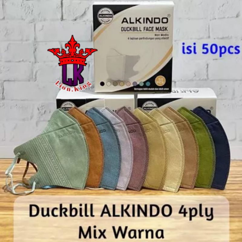 Jual Masker Duckbiil Mouson Alkindo Warna Mix Box Isi Pcs Shopee