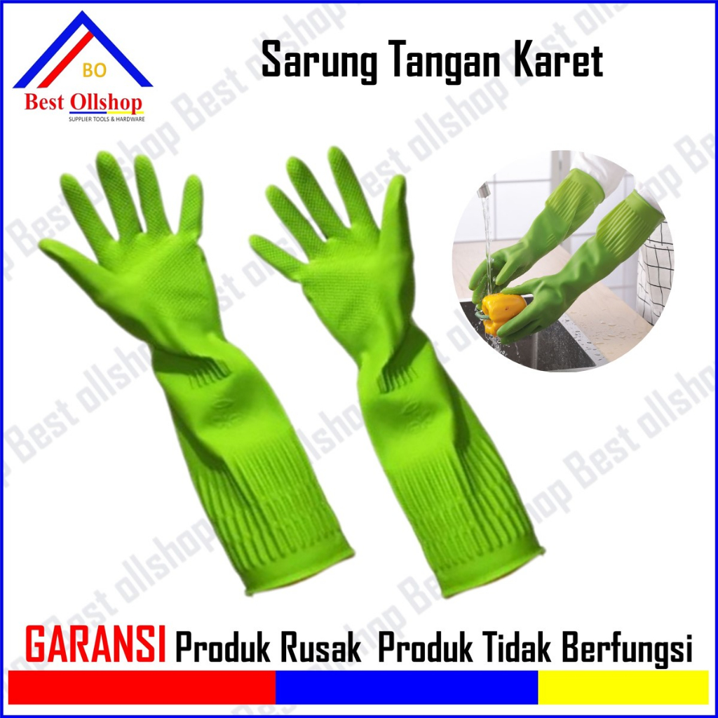 Jual Sarung Tangan Karet Tebal Latek Latex Sarung Tangan Kerja Sarung