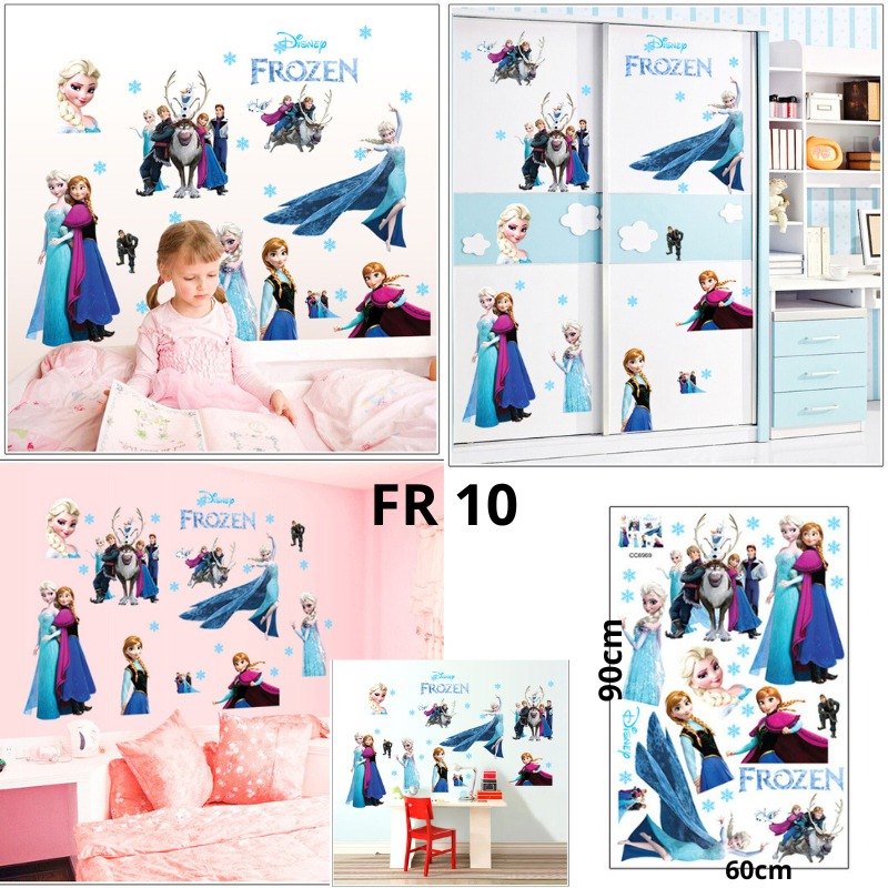 Jual Stiker Dinding Wallstiker Motif Frozen Elsa Anna Kartun Karakter