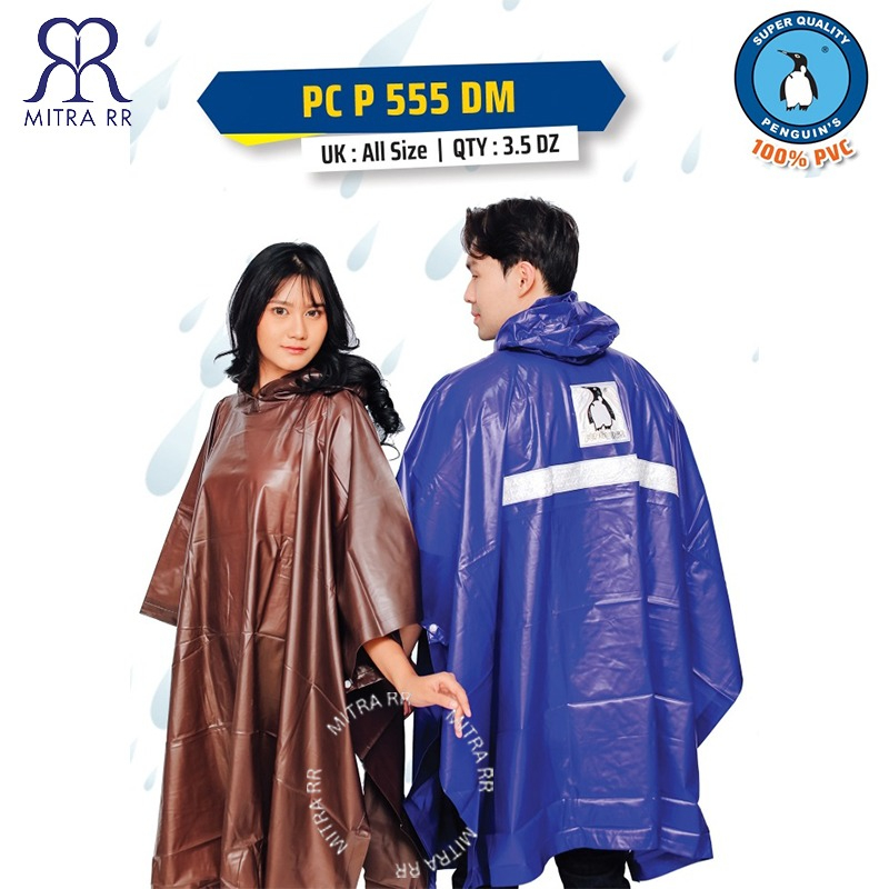 Jual Jas Hujan Poncho Lengan Kelelawar Penguins Pinguin P P P