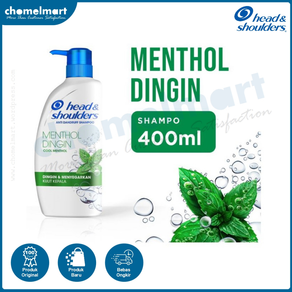 Jual Head Shoulders Shampoo Anti Dandruff Menthol Dingin 400Ml