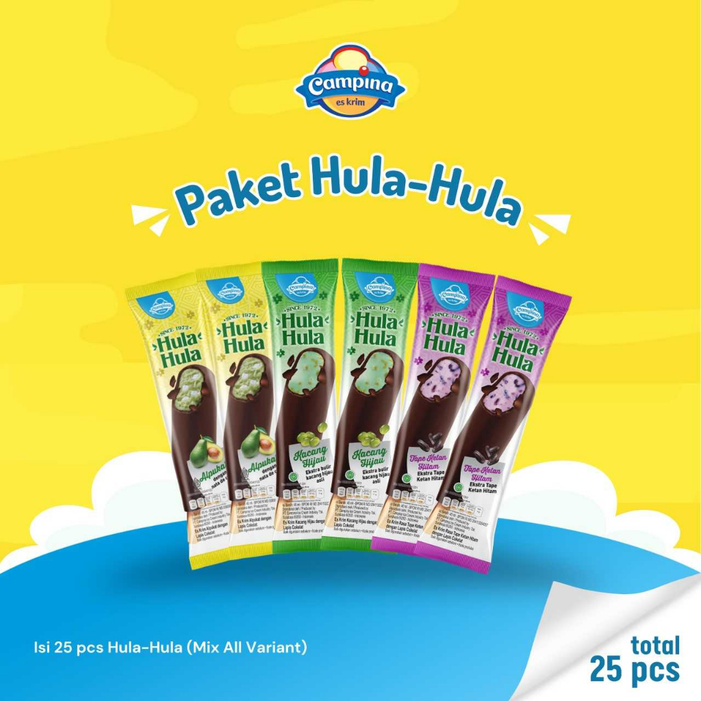 Jual Paket Ice Cream Campina Hula Hula Es Krim Shopee Indonesia