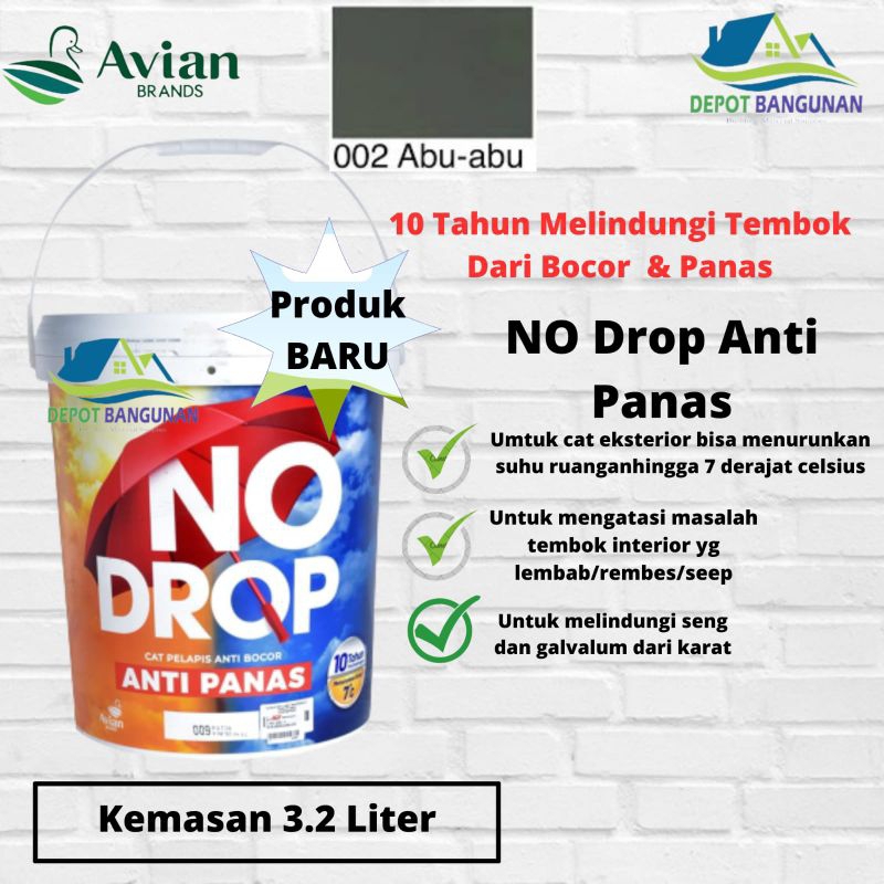 Jual Cat Tembok No Drop Anti Panas Pelapis Anti Bocor Waterproofing