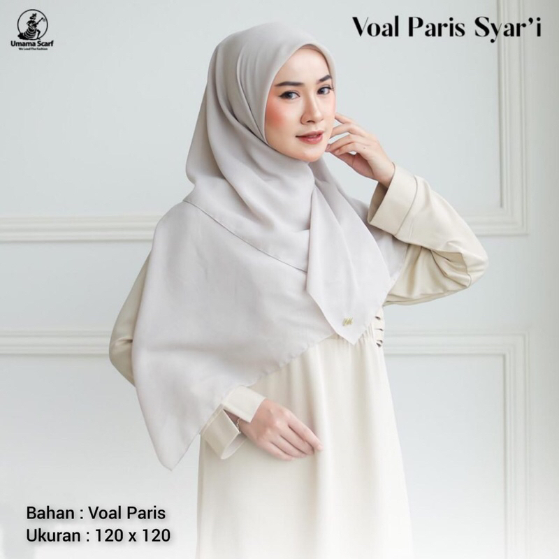 Jual Umama Scarf Kerudung Polos Jilbab Segi Empat Hijab Daily Voal