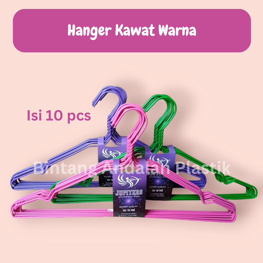 Jual Hanger Kawat Warna Jupiters Hanger Kawat Coating Plastik