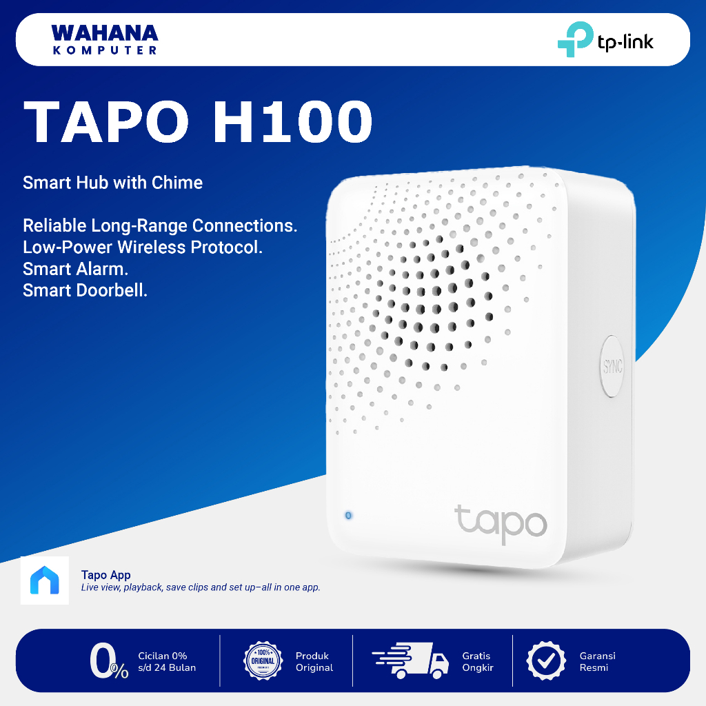 Jual Tp Link Tapo H Smart Hub With Chime Smart Control Shopee