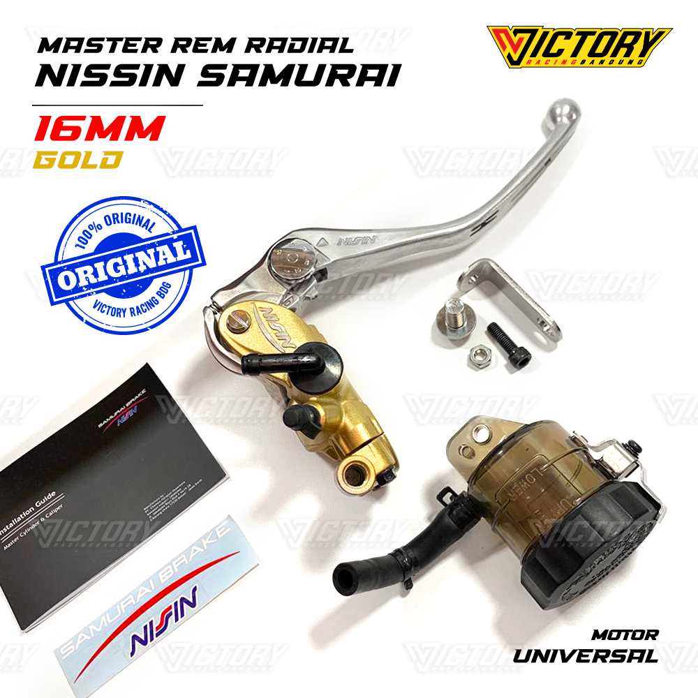 Jual Master Rem Nissin Samurai Radial Mm Grey Gold Abu Big Kanan