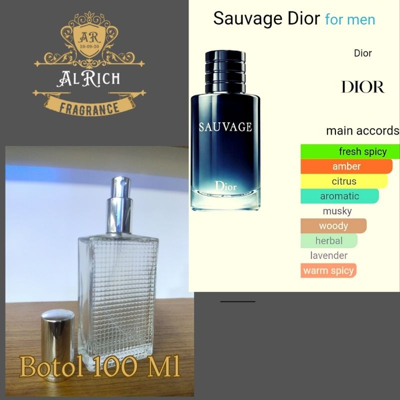 Jual Parfum Refill Dior Sauvage Tahan Lama Ukuran Ml Kualitas