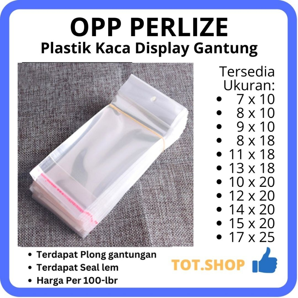 Jual Lbr Plastik Opp Kaca Bening Souvenir Mainan Uk X