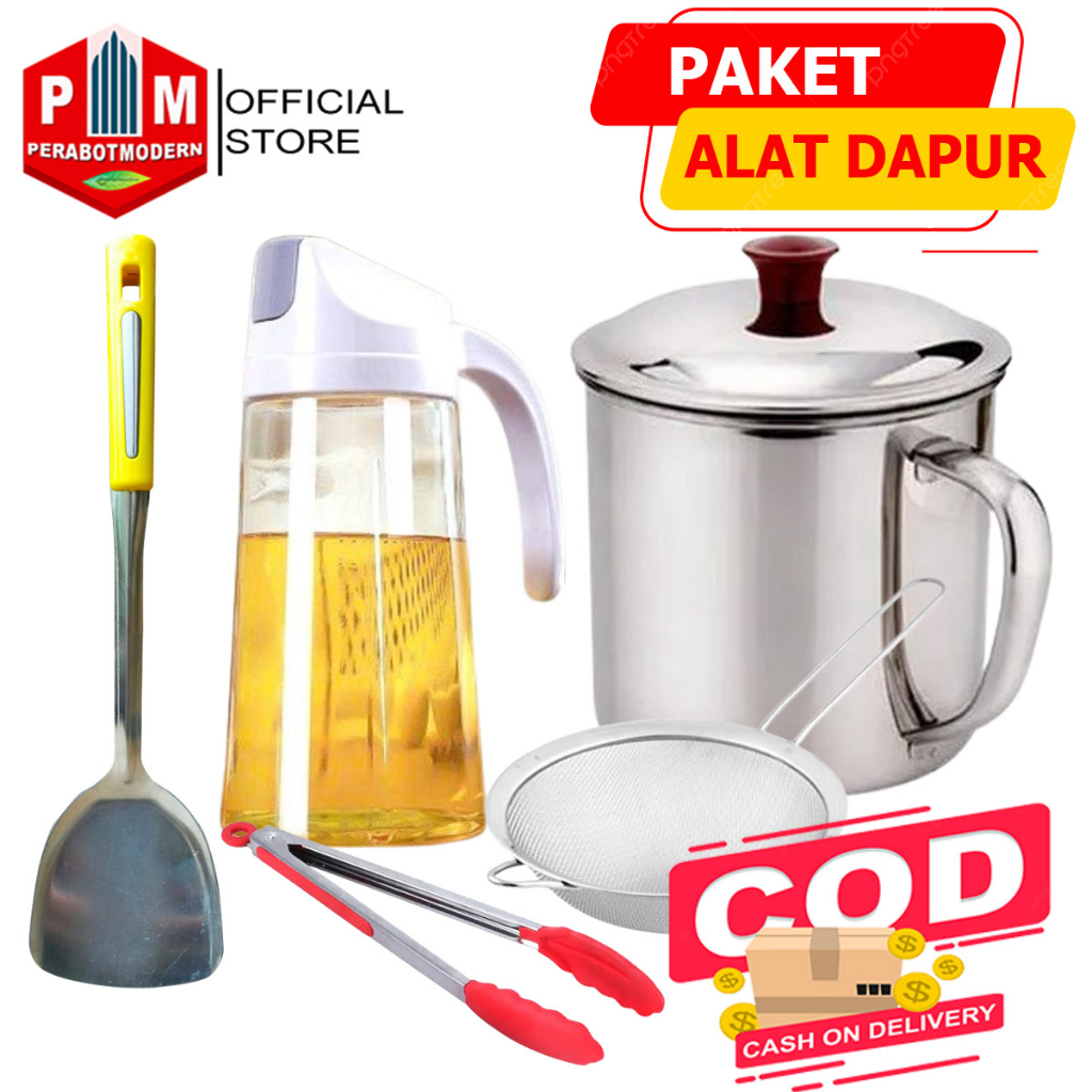 Jual PAKET ALAT DAPUR DISPENSER MINYAK SODET CAPITAN WARNA SARINGAN DAN