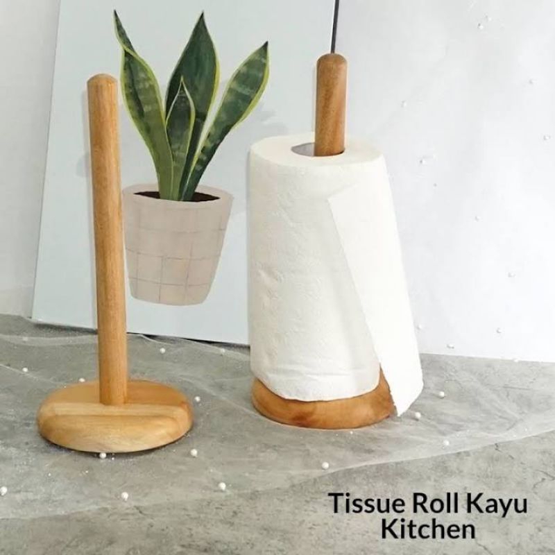 Jual TEMPAT TISU ROLL WADAH TISU DARI KAYU DISPLAY TISU ROLL PENYANGGA